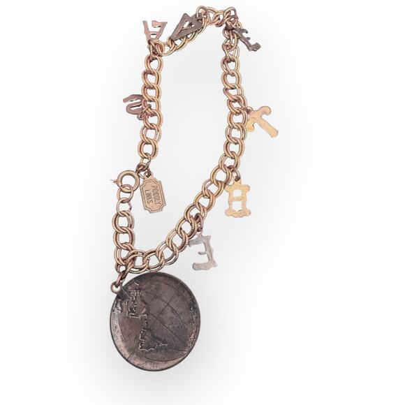 Pididdly Links Vintage Save the Earth Charm Bracelet - Picture 3 of 3